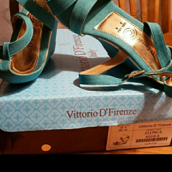 VITTORIO D' FIRENZE Wedges Sandals 6 - Picture 4 of 11